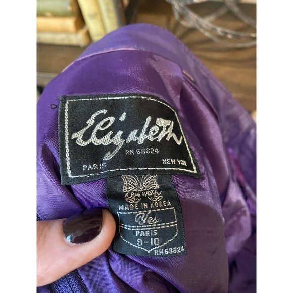 (Sold) Vintage Elizabeth New York Leather Skirt - Picture 7 of 8